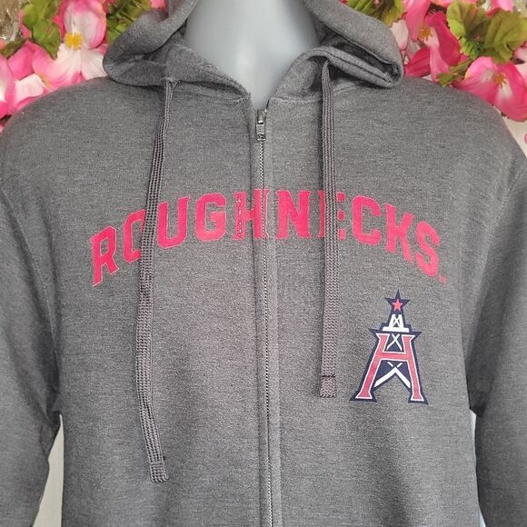 NWT Houston Roughnecks Full Zip Hooded Sweatshirt - Picture 3 of 10